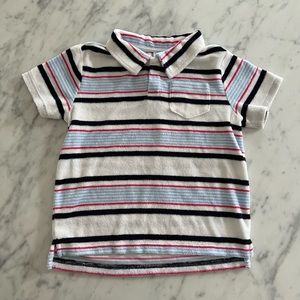 👕 Janie & Jack Terrycloth Striped Shirt 🏖